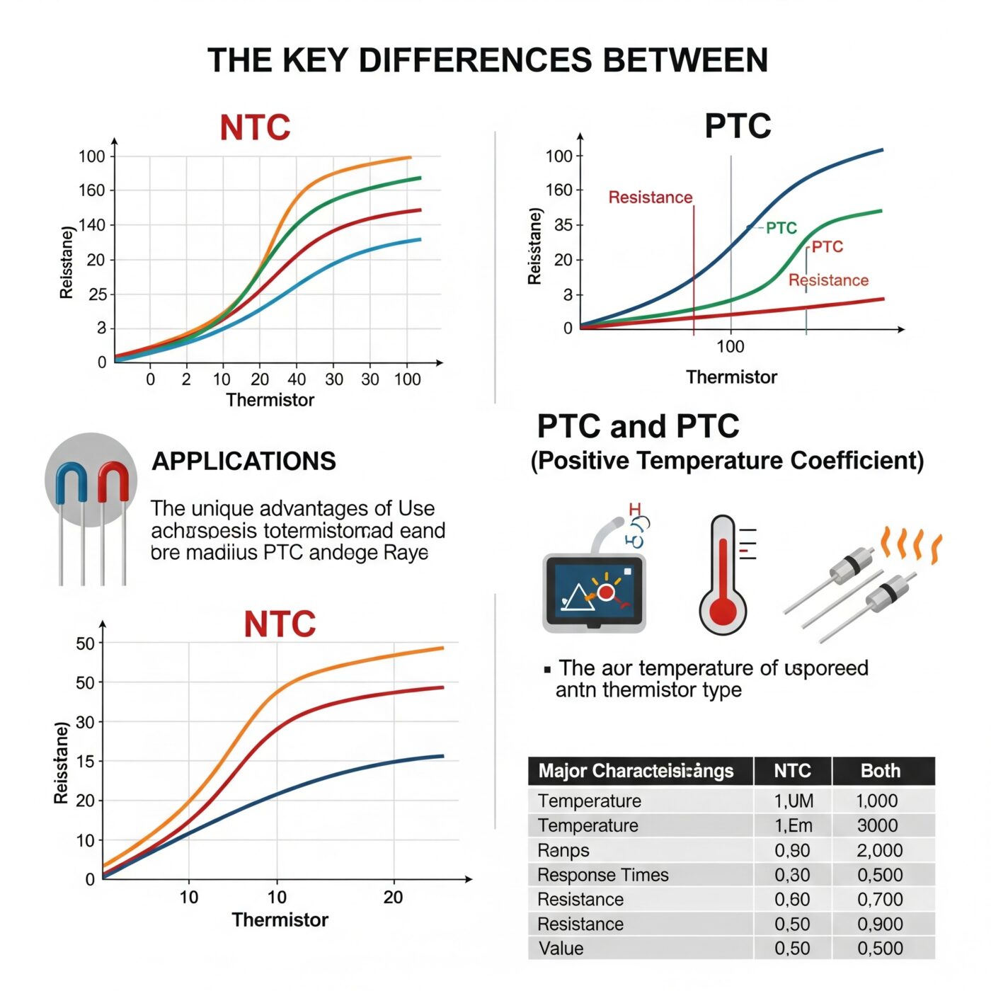 Thermistance et surveillance thermique dans l'industrie 4 NTC et PTC